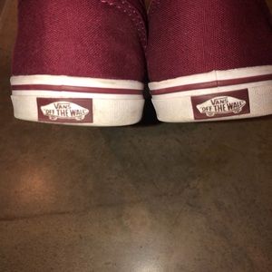 Maroon vans